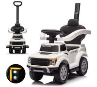 Porteur milly mally ford f-150 3 en 1 blanc - avec canne de guidage