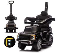 Porteur milly mally ford f-150 3 en 1 noir - avec canne de guidage