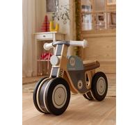 VERTBAUDET Porteur Moto Coordination Bébé Bois FSC bleu TU