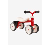 Smoby Porteur métal Rookie – Dès 12 mois, 4 roues silencieuses, poignée – Rouge