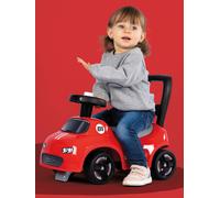 Smoby Trotteur 7600720541 – Rouge, dès 10 mois, lignes douces, moderne, klaxon intégré