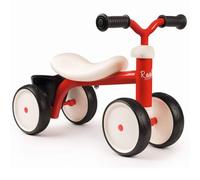 Smoby Porteur métal Rookie – Dès 12 mois, 4 roues silencieuses, poignée – Rouge