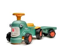 Porteur Tracteur Maurice 1er Âge Avec Remorque - Vert - Falk - Dès 12 Mois - Fabriqué En France - Contient 90% Plastique Recyclé Vert TU