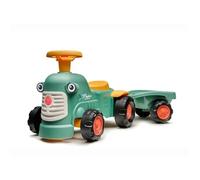 Falk Toys Porteur tracteur Maurice, avec remorque, vert, dès 12 mois, 90% plastique recyclé