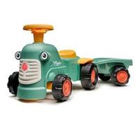 FALK - Porteur Tracteur Maurice Vert avec remorque - Dès 12 Mois - 90% de Plastique recyclé - Fabriqué en France - 901C