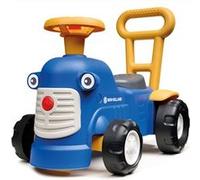 FALK - Porteur Tracteur New Holland avec Barre Ergonomique d'aide à la Marche - Dès 12 Mois - 90% de Plastique recyclé - Fabriqué en France - 980, Bleu