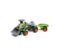 Porteur tractopelle claas 1er âge avec roues silencieuses et remorque vert claas TU