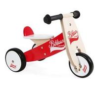 Porteur Tricycle Janod Little Bikloon Rouge Rouge G