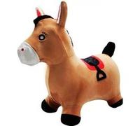 Porteur Trotteur LEXIBOOK Cheval Sauteur Gonflable en Peluche Design 2en1 Housse amov