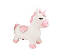 Porteur Trotteur Licorne Sauteuse Gonflable en Peluche Housse Amovible Pour