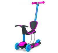 Porteur/scooter 3en1 Little Star - Milly Mally - Rose-bleu - Enfant - 4 Roues - 18 Mois - 5 Ans Bleu TU
