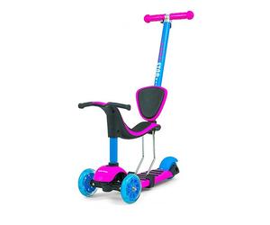 Porteur Trottinette 3 en 1 LITTLE STAR Rose-Bleu pour Enfants