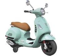 TURBO CHALLENGE - Vespa - Porteur Elèctrique - 119230 - Scooter - Vert d'eau - Prêt à Rouler - 30Kg Max - Plastique - Batteries Rechargeables - De 3 Ans À 6 Ans