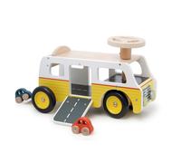Porteur van en bois - VILAC - 1059 - Se transforme en garage - Livré avec 2 voitures - 18 mois+