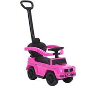 vidaXL Porteur Mercedes-Benz G63 Klaxon Arceau de sécurité Repose-pieds Rose
