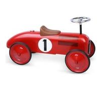 Porteur vilac voiture de course retro en metal rouge - jouet enfant Rouge G