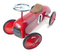 VILAC - Porteur Voiture en Métal Vintage -Développe la motricité de votre enfant - Véhicule pour enfants - Look Rétro - Rouge - Made In France - - Dès 18 Mois, 1049