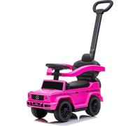 Porteur Voiture à pédales Voiture à pédales Voiture pour enfants avec barre Jouet à partir de 1 an Mercedes Benz G350d rose