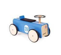 Porteur voiture (bois) Bleu
