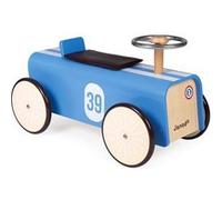 Porteur voiture (bois) Bleu