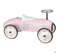 Porteur voiture vintage rose tendre