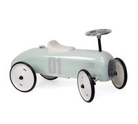 Vilac - Porteur Voiture vintage 1057 - métal, grandes roues caoutchouc, assise 28 cm - vert sauge