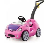 Step2 Wisper Ride Voiture Enfant Porteur Auto en ROSE | Véhicule Jouet avec barre de poussée pour Enfants dès 1.5 ans