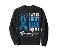 Portez du Bleu Clair pour Le Mois de Sensibilisation au Cancer de la Prostate de Grand-père Sweatshirt