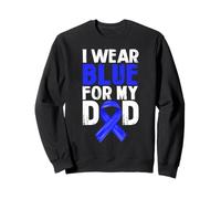 Portez du Bleu Clair pour Le Mois de Sensibilisation au Cancer du côlon de Papa Sweatshirt