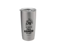 Portez l'armure de Dieu pour la force spirituelle chaque jour Gobelet isotherme en acier inoxydable double paroi