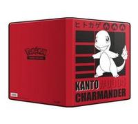Portfolio a4 pokemon salamèche kanto rouge - 10 pages de 9 cases (180 cartes recto-verso) - cahier range-cartes pokemon à collectionner Rouge