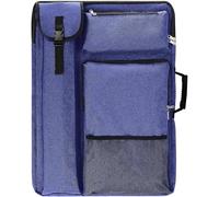 Portfolio d'art 18 x 24, avec Sac à Dos et fourre-Tout, Format Moyen(Blue)