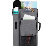 Portfolio d'art 18 x 24, avec Sac à Dos et fourre-Tout, Format Moyen(Grey)
