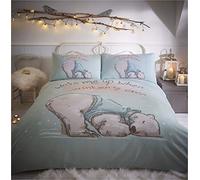 Portfolio Lazy Bear Parure de lit King Size Bleu Aqua