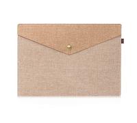 Portfolio Porte-Documents, 2 pièces, dossiers en plastique, reliure budgétaire(Beige S+Beige L)