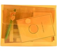 Portfolio Porte-Documents, 2 pièces, dossiers en plastique, reliure budgétaire(Yellow)