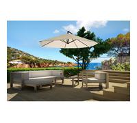 Porticcio - parasol déporté octogonal ø 300 cm écru