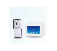 Portier interphone vidéo neo 2 fils - 2 appartements - 2 écrans tactiles connectés 7" blanc