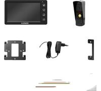 Portier vidéo, écran 7 pouces, connexion filaire, vision nocturne, adaptateur EU