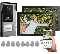 Portier vidéo, écran tactile 7 pouces, résolution 1080P, connexion filaire, 2M1D une touche