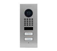 Portier vidéo IP 2 sonnettes encastré - Doorbird D1102V INOX