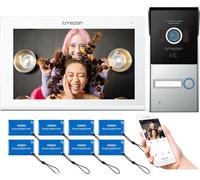Portier vidéo, résolution 1080P, connexion Wi-Fi et filaire, contrôle d'accès par carte RFID, 1M1T