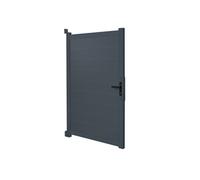 IDMarket - Portillon 100x160 cm en aluminium gris anthracite