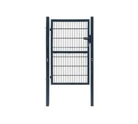 vidaXL Portillon de Jardin 2D (Single) Acier Gris Anthracite 106x210 cm Porte 141744