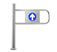 Portillon à Bascule Automatique en Acier Inoxydable, à Sens Unique, pour Accès au Magasin, Portail de Sécurité à Ressort, Portail de Transfert pour Piétons d'Entrepôt Left-83