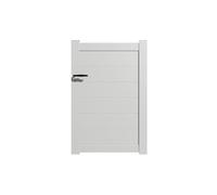 Portillon alu plein en kit Dimensions L.1000 (entre piliers) x H.1700 mm Blanc (9010)