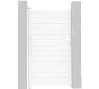 Portillon aluminium "Eric" - 101.2 x 180.9 cm - Blanc 1 G