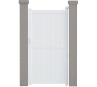 Portillon aluminium "Lola" - 101.2 x 180.9 cm - Blanc