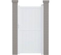 Portillon aluminium "Lola" - 101.2 x 180.9 cm - Blanc