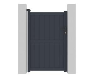 Portillon aluminium "Maurice" - 101.2 x 155.9 cm - Gris